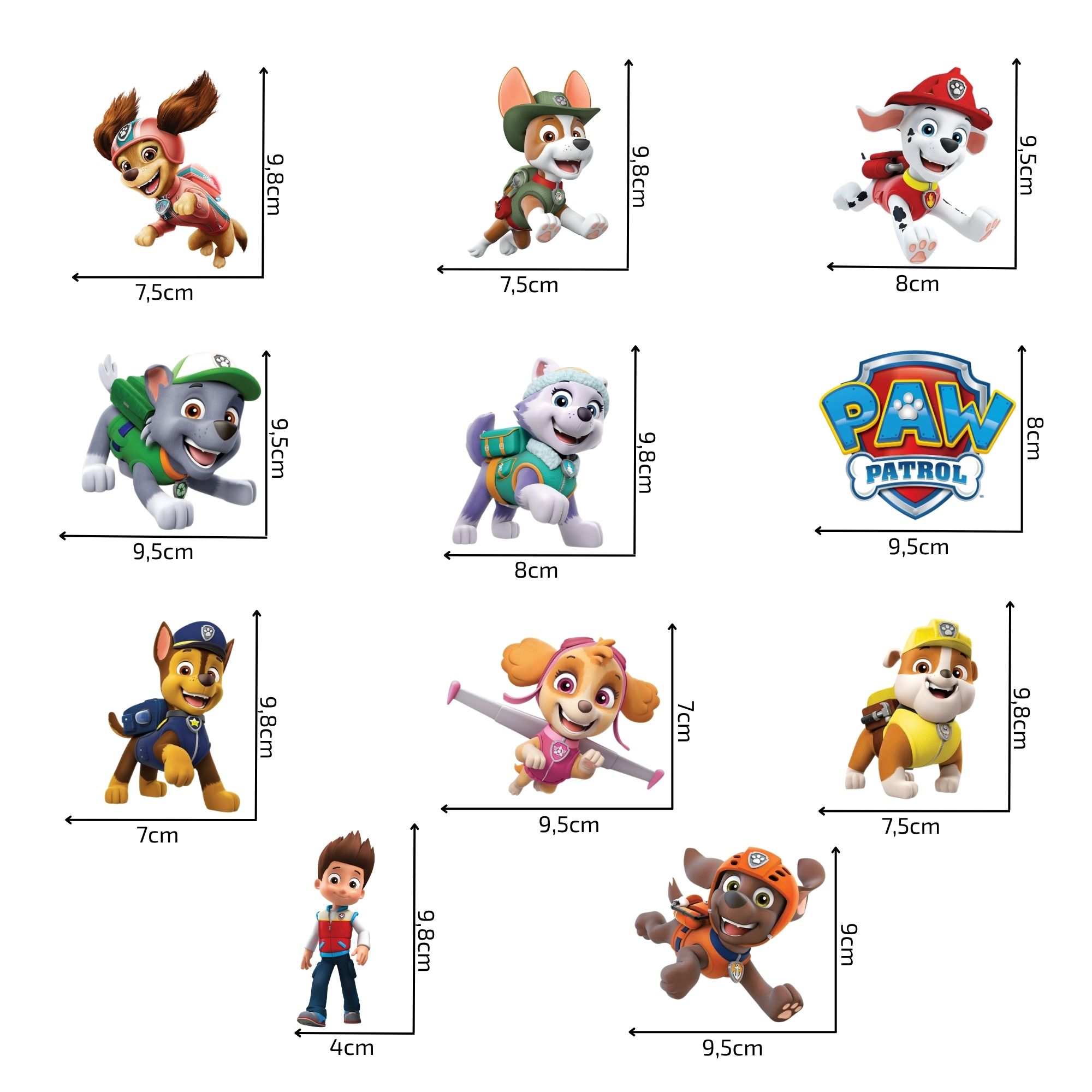 Nálepky pre deti Labková Patrola - Paw Patrol